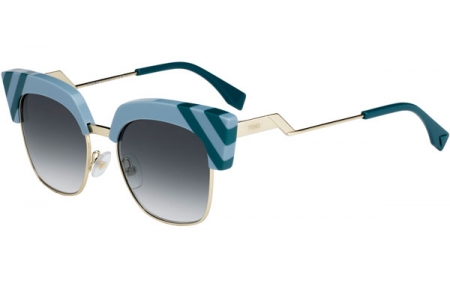 Gafas de Sol - Fendi - FF 0241/S - MVU (9K) AZURE // GREEN GRADIENT