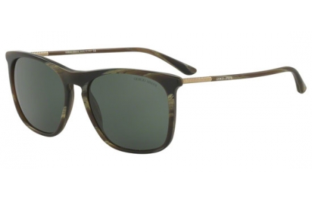 Sunglasses - Giorgio Armani - AR8076 - 549671 STRIPED GREEN // GREY GREEN