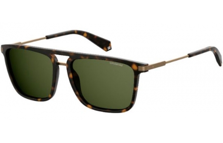 Sunglasses - Polaroid - PLD 2060/S - N9P (UC)  MATTE HAVANA // GREEN POLARIZED