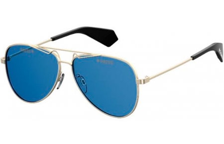 Gafas de Sol - Polaroid Premium - PLD 6048/S/X - 3YG (C3) LIGHT GOLD // BLUE POLARIZED