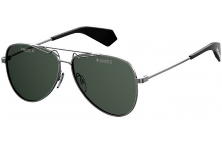 Sunglasses - Polaroid Premium - PLD 6048/S/X - KJ1 (M9) DARK RUTHENIUM // GREY POLARIZED