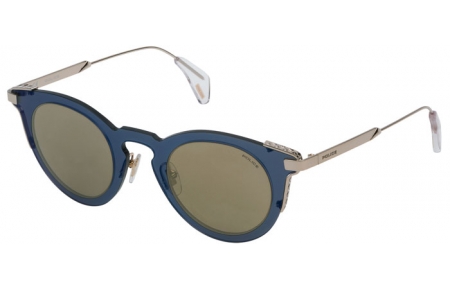 Gafas de Sol - Police - SPL624 - 8FFG TRANSPARENT BLUE GOLD // BROWN MIRROR GOLD