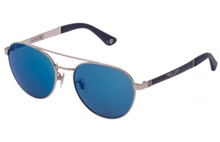 Gafas de Sol - Police - SPL891  - 579B  SHINY PALLADIUM // SMOKE MIRROR BLUE