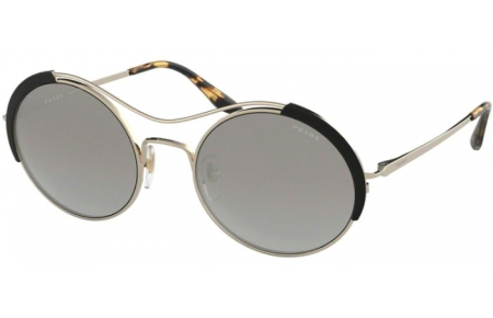 Sunglasses - Prada - SPR 55VS - AAV5O0 PALE GOLD BLACK // GREY GRADIENT SILVER MIRROR
