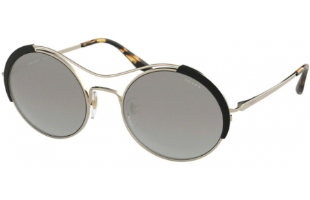 Lunettes de soleil - Prada - SPR 55VS - AAV5O0 PALE GOLD BLACK // GREY GRADIENT SILVER MIRROR