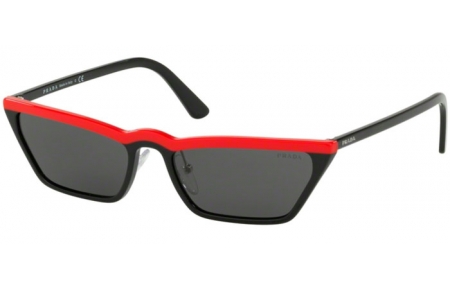 Gafas de Sol - Prada - SPR 19US - YVH5S0 RED BLACK // GREY