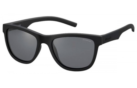 Gafas Junior - Polaroid Junior - PLD 8018/S - YYV (Y2) RUBBER BLACK // GREY POLARIZED