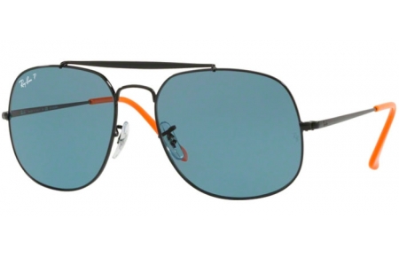 Sunglasses - Ray-Ban® - Ray-Ban® RB3561 THE GENERAL - 910752 BLACK // BLUE POLARIZED