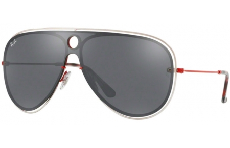 Sunglasses - Ray-Ban® - Ray-Ban® RB3605N - 90976G RED SILVER // GREY MIRROR SILVER