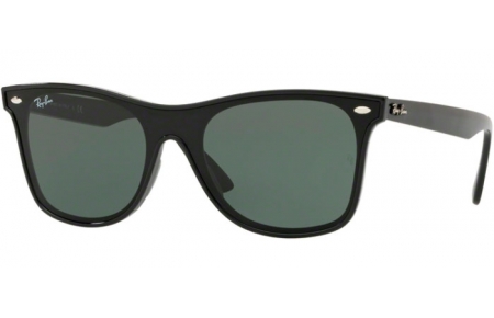Sunglasses - Ray-Ban® - Ray-Ban® RB4440N BLAZE WAYFARER - 601/71 BLACK // GREEN