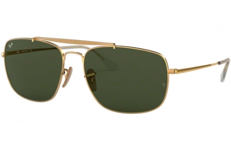 Gafas de Sol - Ray-Ban® - Ray-Ban® RB3560 THE COLONEL - 001 GOLD // GREEN