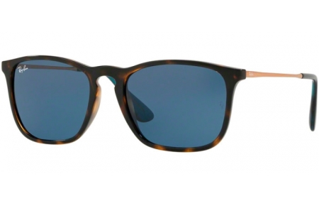 Sunglasses - Ray-Ban® - Ray-Ban® RB4187 CHRIS - 639080 HAVANA // DARK BLUE