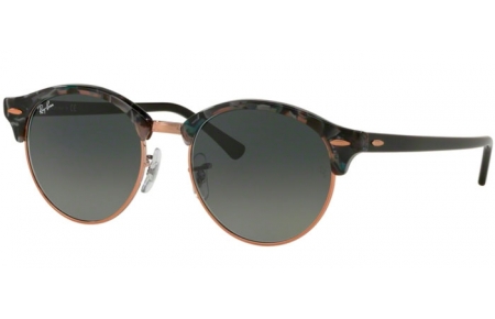 Gafas de Sol - Ray-Ban® - Ray-Ban® RB4246 CLUBROUND - 125571 SPOTTED GREY GREEN // DARK GREY GRADIENT