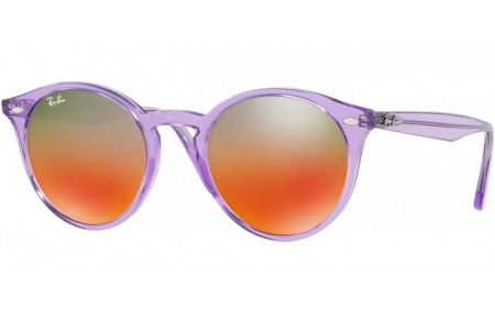 Sunglasses - Ray-Ban® - Ray-Ban® RB2180 - 6280A8 SHINY VIOLET // BROWN MIRROR RED GRADIENT SILVER