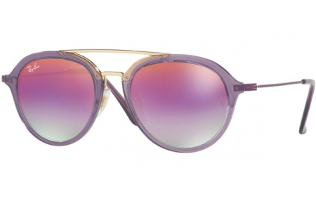 Gafas Junior - Ray-Ban® Junior Collection - RJ9065S - 7036A9 TRANSPARENT VIOLET // GREEN MIRROR LILLAC GRADIENT VIOLET