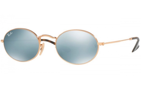 Gafas de Sol - Ray-Ban® - Ray-Ban® RB3547N OVAL - 001/30 GOLD // GREY FLASH