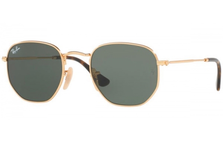 Gafas de Sol - Ray-Ban® - Ray-Ban® RB3548N HEXAGONAL - 001 GOLD // GREEN