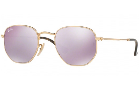 Gafas de Sol - Ray-Ban® - Ray-Ban® RB3548N HEXAGONAL - 001/8O GOLD // WISTERIA FLASH