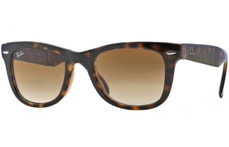 Lunettes de soleil - Ray-Ban® - Ray-Ban® RB4105 FOLDING WAYFARER - 710/51 LIGHT HAVANA // CRYSTAL BROWN GRADIENT