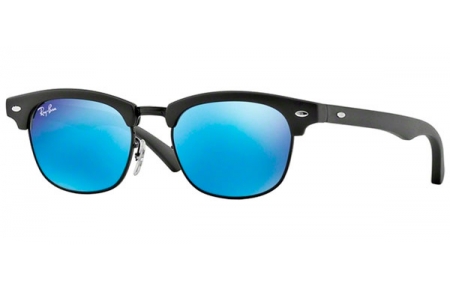 Frames Junior - Ray-Ban® Junior Collection - RJ9050S - 100S55 MATTE BLACK // BLUE MIRROR