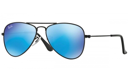 Gafas Junior - Ray-Ban® Junior Collection - RJ9506S - 201/55 MATTE BLACK // BLUE MIRROR