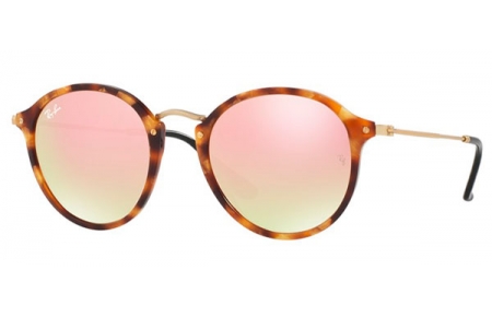 Gafas de Sol - Ray-Ban® - Ray-Ban® RB2447 ROUND - 11607O SPOTTED BROWN HAVANA // COPPER FLASH GRADIENT