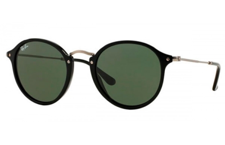 Gafas de Sol - Ray-Ban® - Ray-Ban® RB2447 ROUND - 901/58 BLACK // GREEN POLARIZED