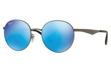 Sunglasses - Ray-Ban® - Ray-Ban® RB3537 - 004/55 GUNMETAL // GREEN MIRROR BLUE