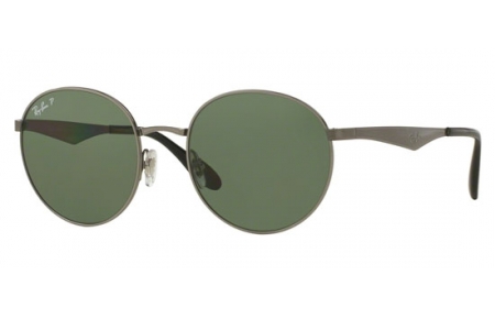 Sunglasses - Ray-Ban® - Ray-Ban® RB3537 - 004/9A SHINY GUNMETAL // DARK GREEN POLARIZED