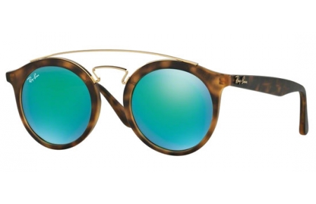 Gafas de Sol - Ray-Ban® - Ray-Ban® RB4256 - 60923R MATTE HAVANA // GREEN MIRROR GREEN