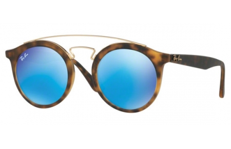 Gafas de Sol - Ray-Ban® - Ray-Ban® RB4256 - 609255 MATTE HAVANA // LIGHT GREEN MIRROR BLUE