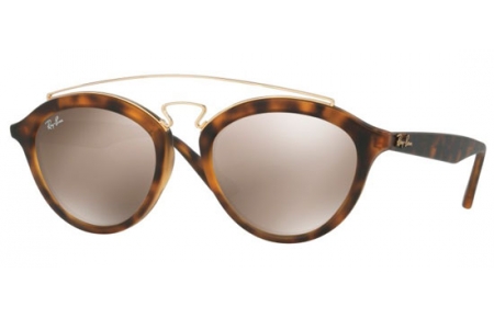 Gafas de Sol - Ray-Ban® - Ray-Ban® RB4257 - 60925A MATTE HAVANA // LIGHT BROWN MIRROR GOLD