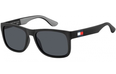 Sunglasses - Tommy Hilfiger - TH 1556/S - 08A (IR)  BLACK GREY // GREY