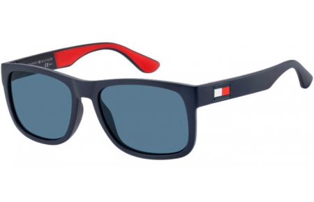 Sunglasses - Tommy Hilfiger - TH 1556/S - 8RU (KU)  BLUE RED WHITE // BLUE GREY