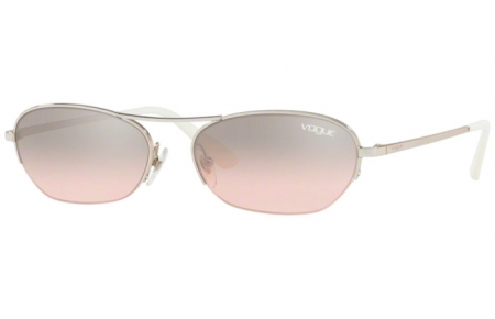 Sunglasses - Vogue - VO4107S - 323/8Z SILVER // BROWN GRADIENT MIRROR SILVER
