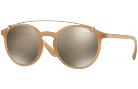 Lunettes de soleil - Vogue - VO5161S - 25335A OPAL SAND // LIGHT BROWN MIRROR DARK GOLD