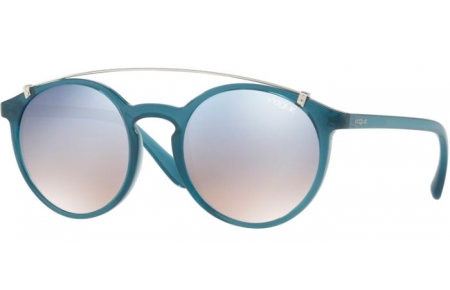 Sunglasses - Vogue - VO5161S - 25347B OPAL LIGHT BLUE // GRADIENT LIGHT BLUE MIRROR SILVER
