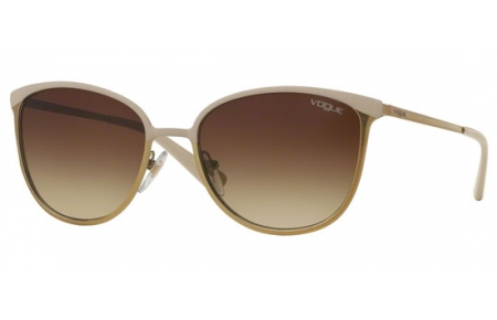 Gafas de Sol - Vogue eyewear - VO4002S - 996S13 MATTE BEIGE BRUSHED GOLD // BROWN GRADIENT