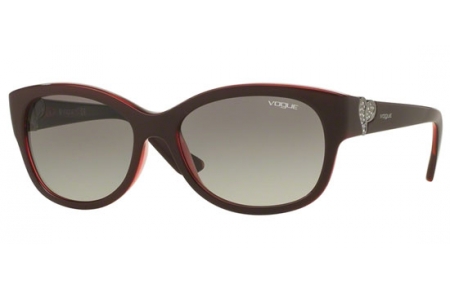 Sunglasses - Vogue - VO5034SB - 237711 TOP DARK RED OPAL RED // GREY GRADIENT