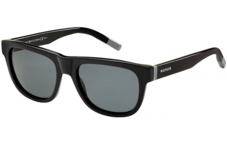 Lunettes de soleil - Tommy Hilfiger - TH 1188/S - 807 (RA) BLACK // GREY POLARIZED