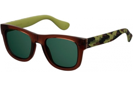 Gafas de Sol - Havaianas - PARATY/L - 3FI (QT) BROWN GREEN POIS // GREEN