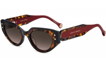 Gafas de Sol - Carolina Herrera - HER 0221/G/S - O63 (HA) HAVANA RED // BROWN GRADIENT