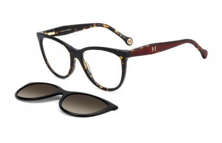 Monturas - Carolina Herrera - HER 0259/CS - 086 (LA) HAVANA // CLEAR + CLIP ON BROWN GRADIENT POLARIZED