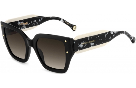 Gafas de Sol - Carolina Herrera - HER 0323/S - 80S (HA) BLACK WHITE // BROWN GRADIENT