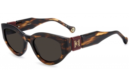Gafas de Sol - Carolina Herrera - HER 0370/S - EX4 (IR) BROWN HORN // GREY