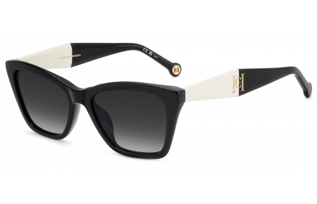 Gafas de Sol - Carolina Herrera - HER 0417/G/S - 80S (9O) BLACK WHITE // DARK GREY GRADIENT