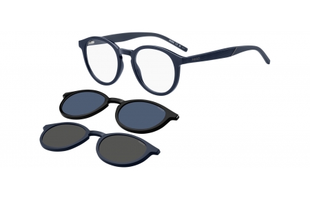Monturas - HUGO - HG 1330/CS2 - 9N7 (99) BLUE BLACK // CLEAR + CLIP ON