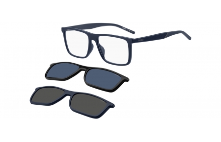 Monturas - HUGO - HG 1331/G/CS2 - 9N7 (99) BLUE BLACK // CLEAR + CLIP ON