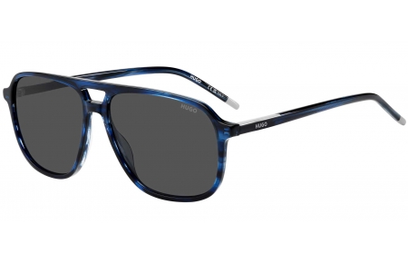 Gafas de Sol - HUGO - HG 1398/S - 38I (IR)  BLUE HORN // GREY