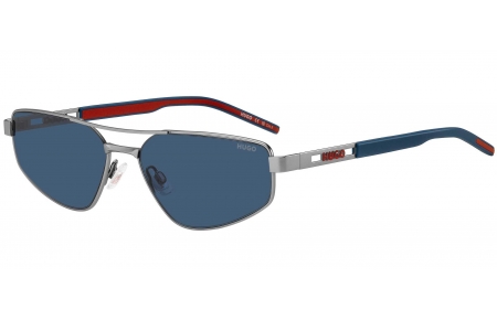 Gafas de Sol - HUGO - HG 1414/S - R81 (KU) MATTE RUTHENIUM // BLUE